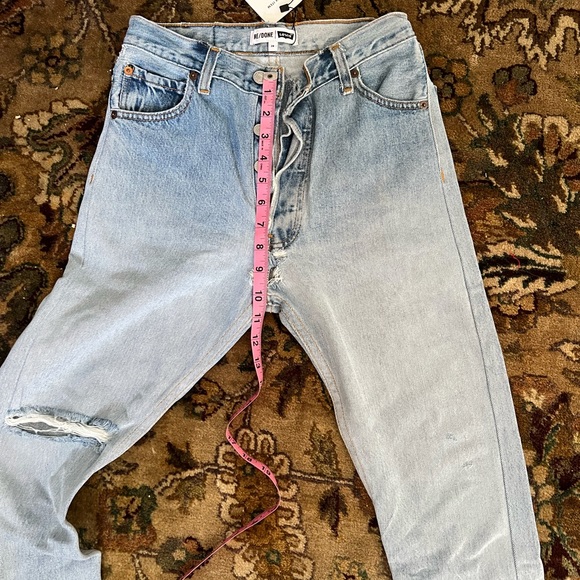 ReDone X Levis High Waist Denim Jeans tiny size 24 - Picture 1 of 7